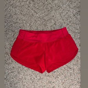 Red Lululemon Shorts